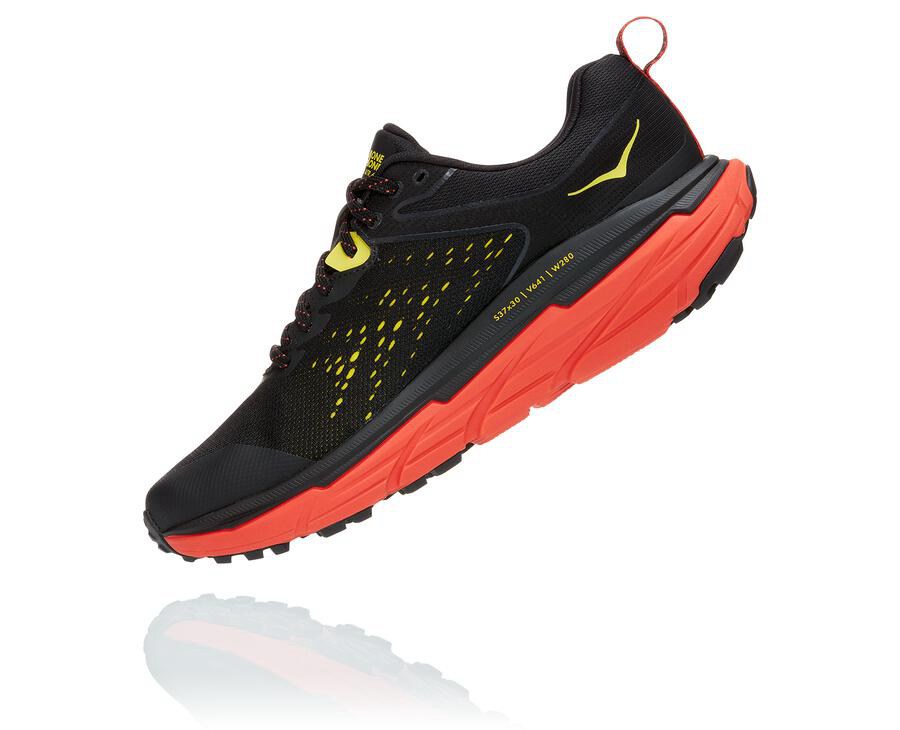 Trail Shoes Mens - Hoka One One Challenger ATR 6 GORE-TEX - Black/Red - TCQNZBA-06